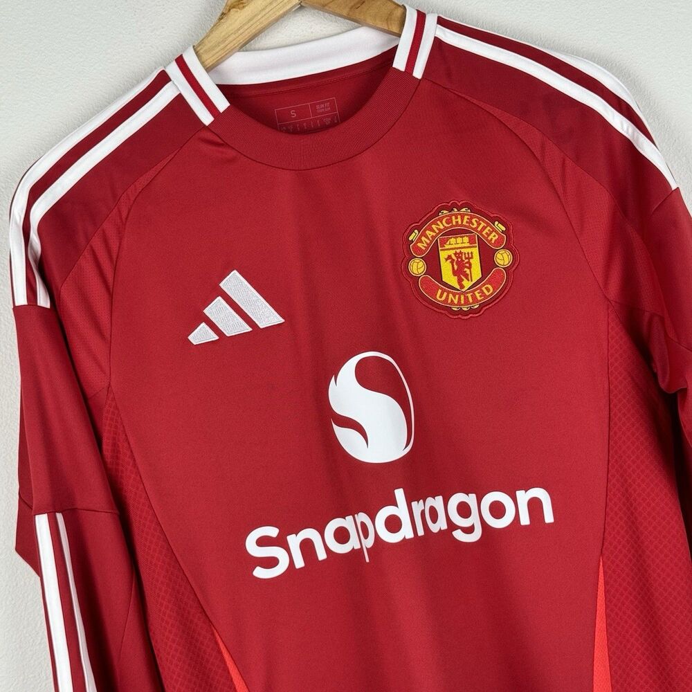 Adidas Mens Soccer Jersey Size Small Manchester United Aeroready Red 24/25 IT197